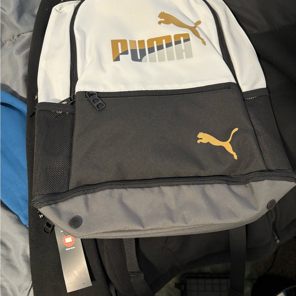 PUMA Black and Gray Backpack